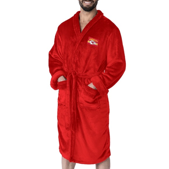 NFL Kansas City Chiefs Silk Touch Team Color Bathrobe - L/XL - Picture 1 of 4
